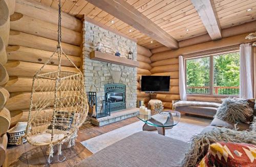 Saint-Faustin-Lac-Carre Ski Chalet | Rustic Chalet & Serenity in Mont Blanc