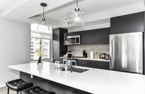 Crystal City Apartment | Scenic Rooftop 2BR Retreat with Gym & Parking