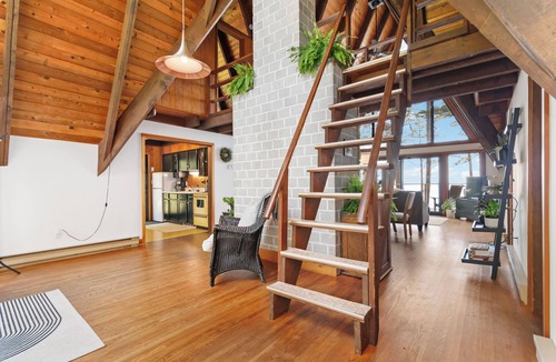 Juan de Fuca Electoral Area Cabin | Seaside A-Frame Cabin with Barrel Sauna near French Beach