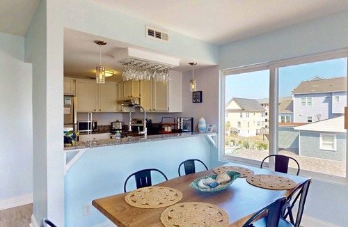 North Carolina Coast Condo | Second Row Ocean View, Pool, Close to Beach Access + CB Pier, Dog Friendly