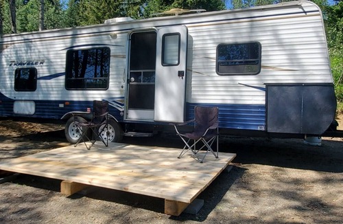 Bridge Lake House | Trailer on Spacious lakefront Campground