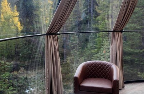Rock Lake RV Rental | Unique Clear Dome Surrounded by Trees for a Memorable Glamping Experience in Rock Lake Provincial Park, Alberta
