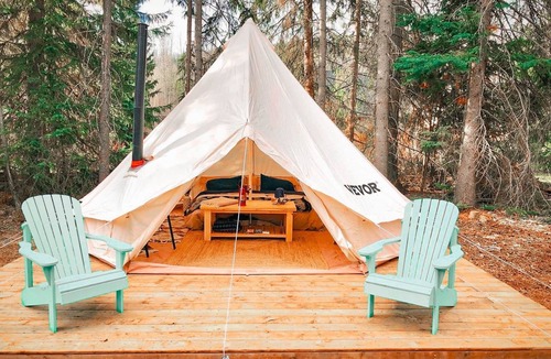 Telkwa RV Rental | Willow | Riverfront Bell Tent