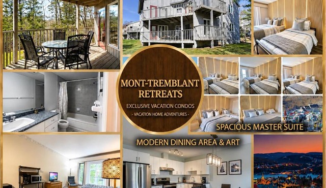 1BR Tremblant Condo Walk to Ski Lifts Parking Incl