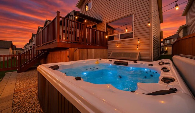 5BD Jungle Oasis - Hot Tub - BBQ - King Bed - Games - AC