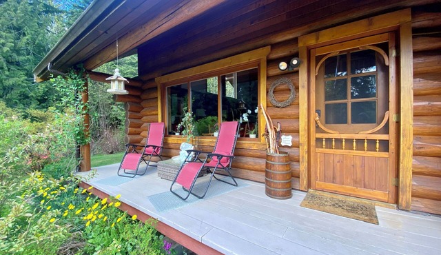 A Log Home with Bed and Breakfast nestled on 5 acres In Lake Cowichan.