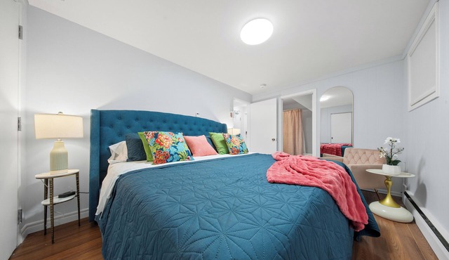 Blush & Bloom Retreat Chic and Central 1BR Apt