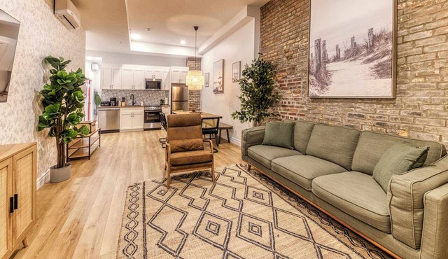 Bohemian Old Quebec Retreat | Exposed Brick & Character