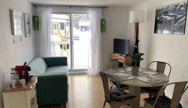 Bright apartment in the peaceful village of Val-Morin