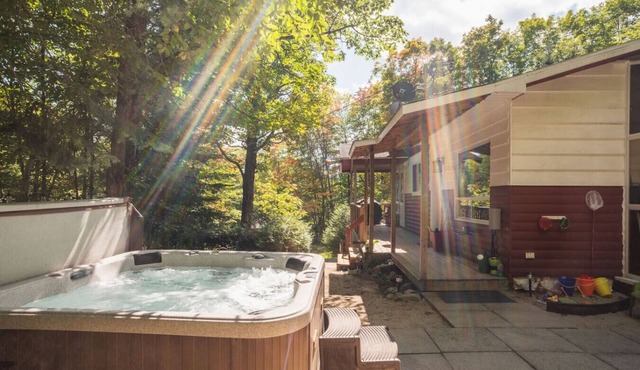 Chalet rétro. Avec Spa