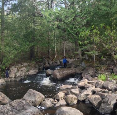 Chalet Ski Mont Calm Water Falls River Rawdon