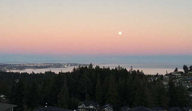 City, Ocean and Mountain views from this suite of Victoria and the USA