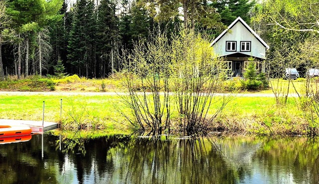 Cozy chalet surrounded by pure nature with no neighbors in sight.