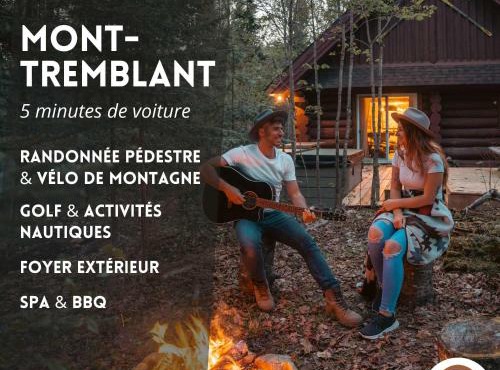 Cozy Log Cabin with Spa - 3 min of Tremblant