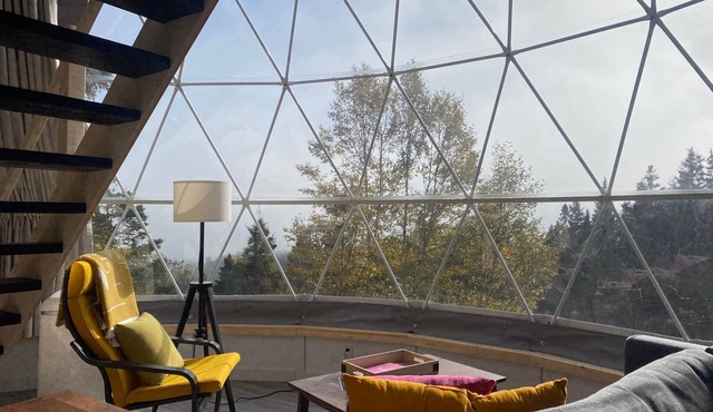 Dome #3 ocean view at Domaine Renard