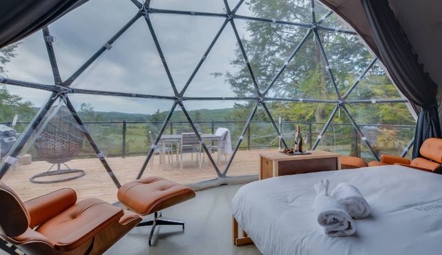 Dome at Bel Air - Ideal for a couple - Private Jacuzzi & sauna - Bbq