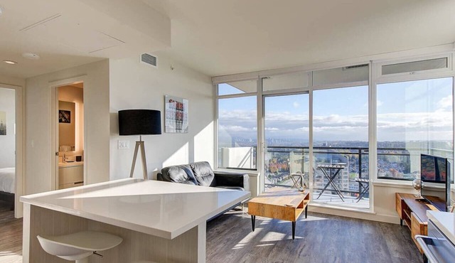 Elegant 1BR Apt with Skyline Views near Metropolis