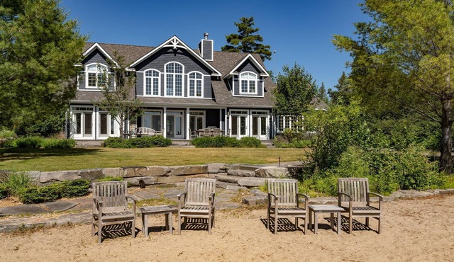Elegant Vacation Estate on 7 Acres of Land with Private Sand Beach!