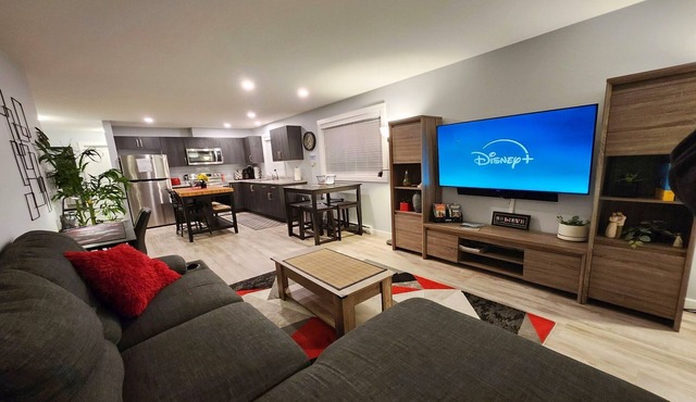 Entire Suite with full kitchen and complimentary streaming service.