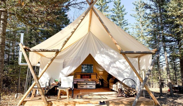 Fully-Equipped, Luxury, Bragg Creek Bell Tent in Alberta, Canada