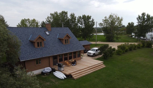 Log Home waterfront