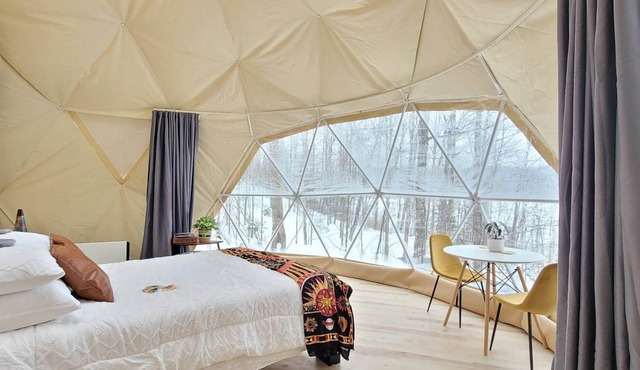 Luxury lakeside glamping- Vinyl Dome