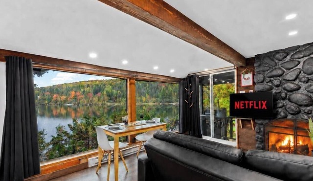Mini-chalet bord de l`eau à louer dans les Laurentides