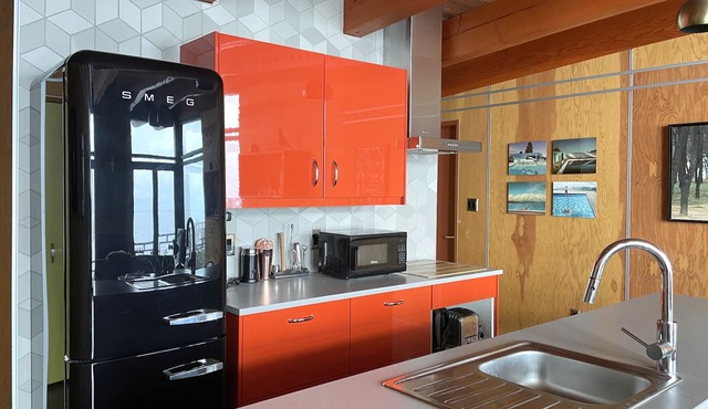 Mid-Century Modern Cottage on oceanfront