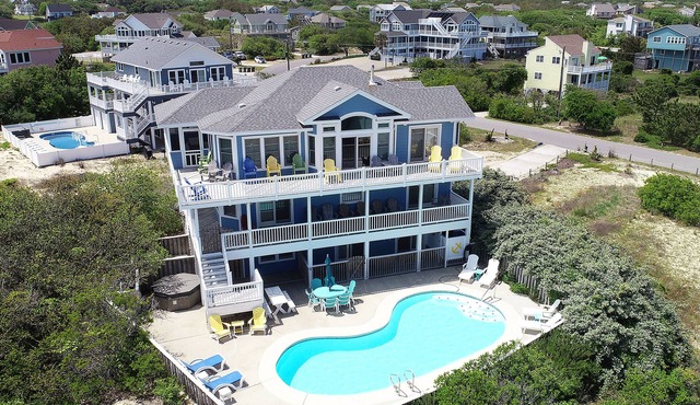 Oceanside, 7 BRS, Private Pool, Hot Tub, Rec Room, OS1A, Corolla Horizons