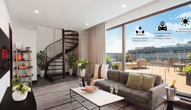 Penthouse | Luxury Residence Old Montreal, Private Terrace, Two Levels