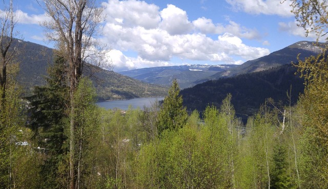 Post and beam, beautiful house, overlooking Nelson and Kootenay Lake.