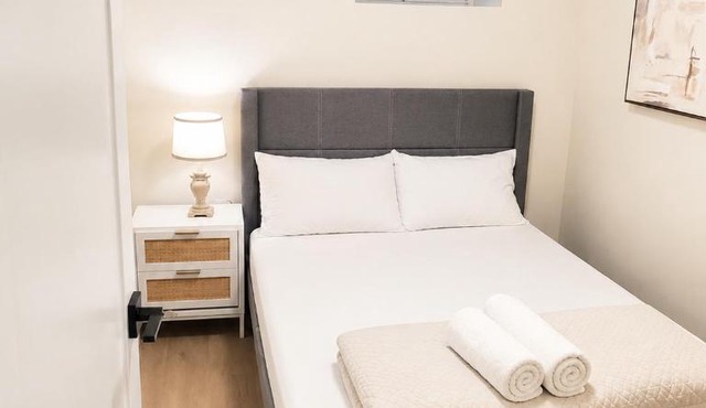 Private 1BR Suite with Fireplace & Parking in Milton