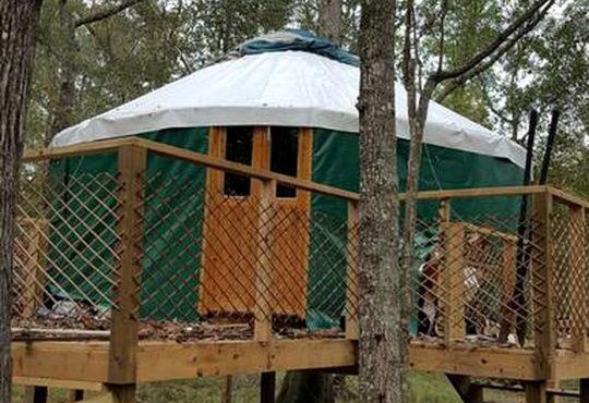 Rustic Luxury: Riverfront Yurt Glamping in Claxton, Georgia