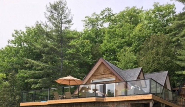 Spectacular Boathouse on Beautiful Skeleton Lake in Porcupine Bay