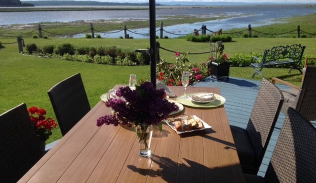 the serenity of its panorama on cape, river, island and river