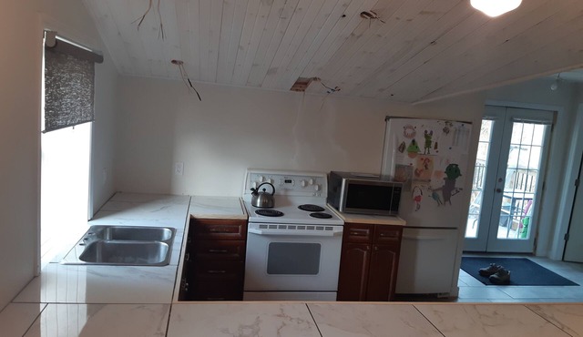Two bedroom apartment in a rural setting with view of the lake