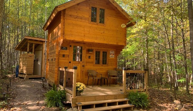 ↟ Vista Cabin East | Private Off-Grid Retreat with Wood-Fired Sauna on 200 Acres