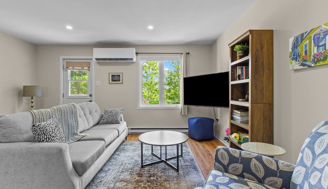 Welcome to The Crossing, a thoughtfully restored 3-bedroom home on a quiet residential street in historic St. John's. Enjoy free off-street parking, a private fenced yard, and all the comforts of home—just minutes from the best of St. John's.
