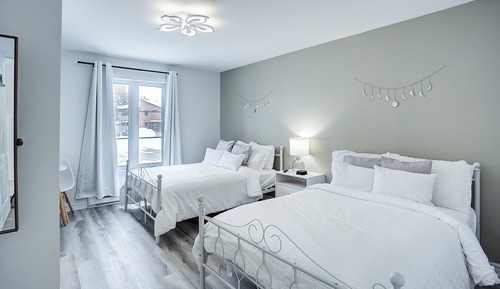 Deluxe Double Room, 2 Queen Beds, Non Smoking, Private Bathroom