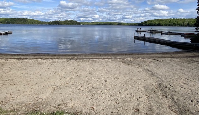 Waterfront Home on Three Mile Lake. Ideal lodging for ice fishing.